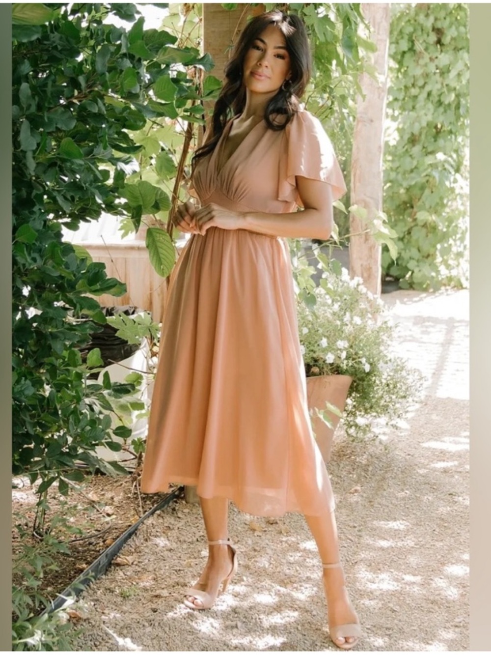 NWT Baltic Born Sarah Smocked Midi Dress